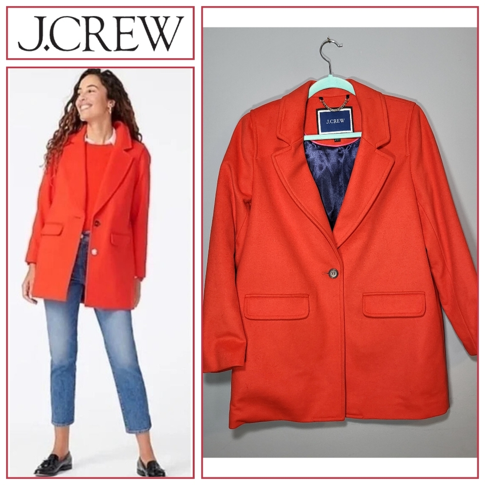 J. Crew Blazer Coat Hybrid Size Medium NWOT Wool Cashmere Blend
